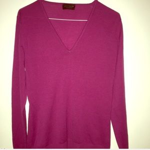 John Smedley pink wool sweater size M